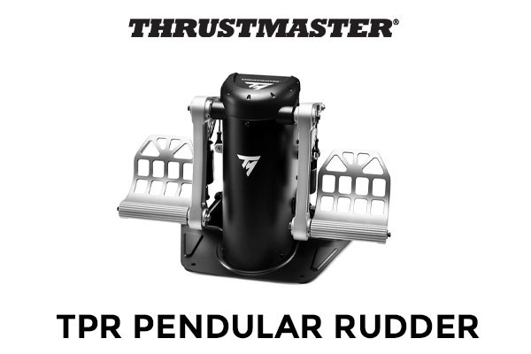 Thrustmaster TPR Pendular Rudder / 2 Metal Differential Brake Pedals / HallEffect AccuRate Technology / T.A.R.G.E.T. Programming Software / TM2960809