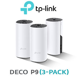 TP-LINK AC1200 Deco P9 Home Mesh Wi-Fi System - 3 Pack