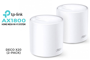 TP-LINK Deco X20 AX1800 Whole Home Mesh Wi-Fi 6 - 2 Pack