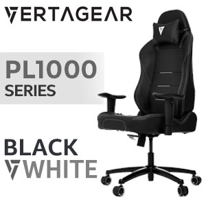 Vertagear PL1000 Gaming Chair - Black/White