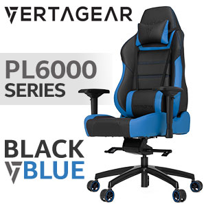 Vertagear VG-PL6000_BL P-LINE PL6000 Black/BLUE Gaming Chairs 