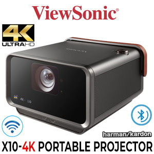 ViewSonic X10 4K UHD 4K Portable  Smart LED Projector