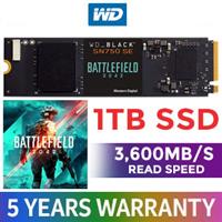 WD Black 1TB SN750 SE Battlefield 2042 Edition SSD