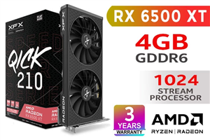 XFX SPEEDSTER QICK 210 AMD Radeon RX 6500 XT 4GB