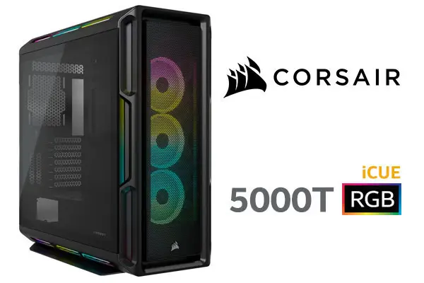 CORSAIR iCUE 5000T RGB PC Case Black
