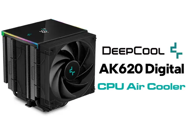  AK620 CPU Cooler, Equipped with 6 Copper Heat-Pipes Dual Tower  CPU air Cooler with 120mm PWM 1850RPM 68.99CFM Each for Intel LGA  1700/1200/1151/1150/1155 AMD AM5/AM4 : Electronics