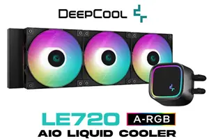 DeepCool Liquid Cooler LT720 WH 360mm 4th Gen Dual-Chamber Pump 3100RPM  Multidimensional Infinity Mirror ARGB Block 300w TDP AIO Cooler Anti-Leak  Tech