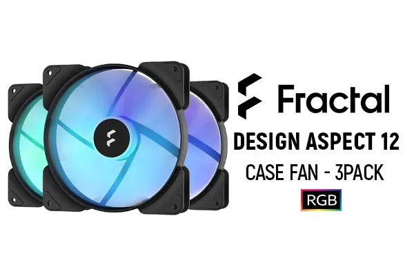 Ventilateur Fractal Design Aspect 12 RGB PWM Black Frame