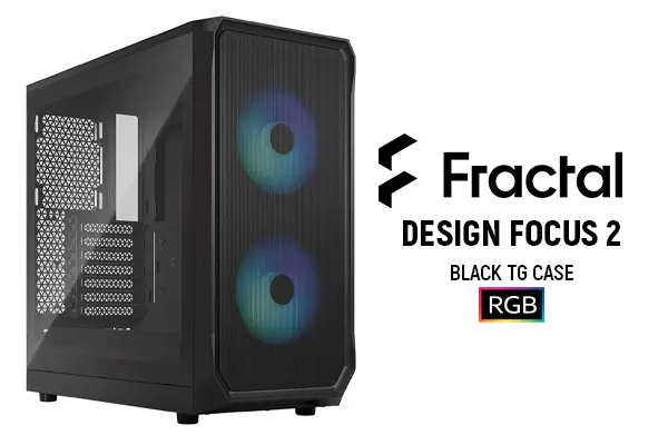  Buy Fractal Design Focus 2 RGB Black Tempered Glass