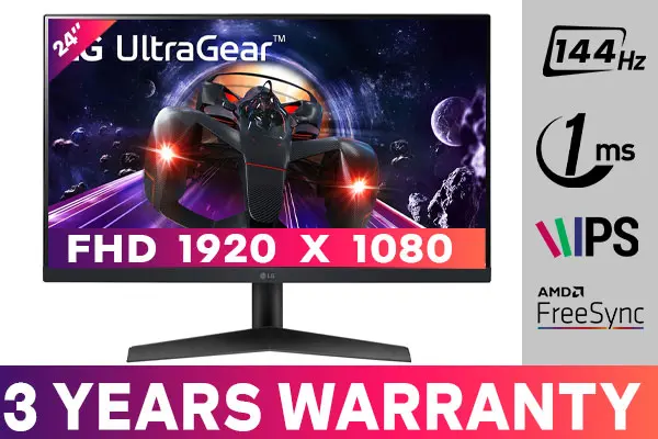 Monitor Gamer LG UltraGear 24 144Hz 1ms FHD IPS
