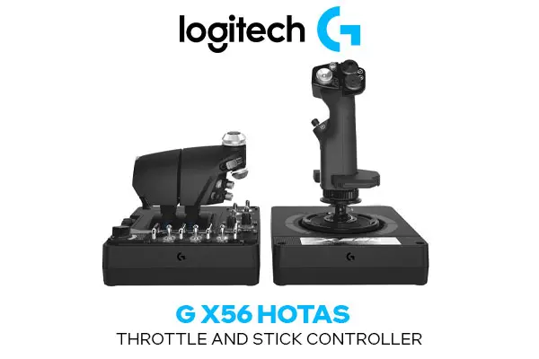logitech G X56 H.O.T.A.S Throttle and Joystick Flight Simulator