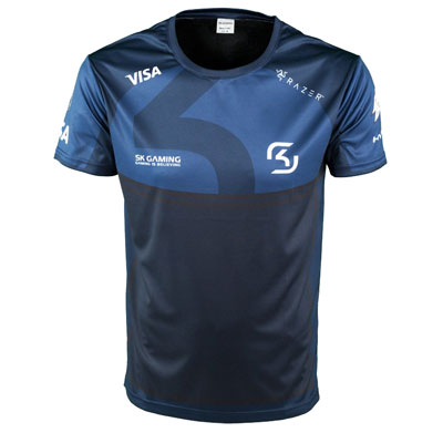 SK Gaming Player Jersey 2017 Blue with sponsors