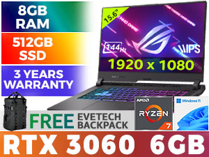 ASUS ROG Strix G15 G513 Ryzen 7 RTX 3060 Gaming Laptop