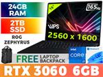 ASUS ROG Zephyrus M16 GU603ZM RTX 3060 Laptop With 24GB RAM & 2TB SSD