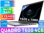 DELL Precision 3561 Core i5 Quadro T600 Laptop With 64GB RAM & 1TB SSD