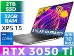 Dell XPS 15 9510 11th Gen Core i7 RTX 3050 Ti Ultrabook With 2TB SSD