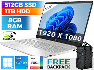 HP 15-dw3027ni 11th Gen Core i5 Laptop With 512GB SSD