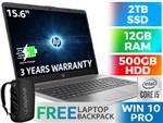HP 250 G8 15.6" Core i5 Laptop 2V0W6ES With 12GB RAM & 2TB SSD
