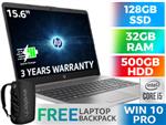 HP 250 G8 15.6" Core i5 Laptop 2V0W6ES With 32GB RAM & 128GB SSD