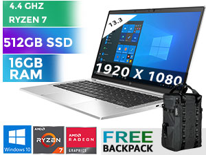HP EliteBook 835 G8 13.3" Ryzen 7 Professional LTE Laptop