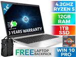 HP EliteBook 845 G8 14" Ryzen 5 Laptop With 12GB RAM & 1TB SSD