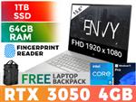 HP ENVY 15-ep1002ni Core i5 RTX 3050 Laptop With 64GB RAM & 1TB SSD