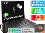 HP ENVY x360 13-ay1005ni Ryzen 5 Touchscreen Laptop With 1TB SSD
