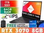 HP OMEN 16 Core i7 RTX 3070 Laptop 58C38EA With 64GB RAM & 1TB SSD
