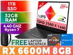 HP OMEN 16 Ryzen 7 RX 6600M Gaming Laptop 4V5T4EA With 32GB RAM & 1TB SSD
