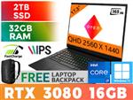 HP OMEN 17 Core i7 RTX 3080 Laptop 4K088EA With 2TB SSD