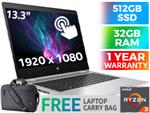 HP ProBook x360 Ryzen 3 Touchscreen Laptop With 32GB RAM & 512GB SSD