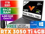 HP Victus Core i7 RTX 3050 Ti Laptop 470B3EA With 64GB RAM & 1TB SSD