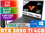HP Victus Core i7 RTX 3050 Ti Laptop 470B3EA With 64GB RAM & 2TB SSD