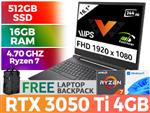 HP Victus Ryzen 7 RTX 3050 Ti Gaming Laptop 697R5EA