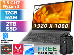 Lenovo IdeaPad 3 15ADA6 Ryzen 3 Laptop 82KR006BSA With 12GB RAM & 2TB SSD