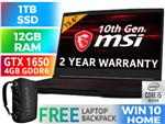 MSI GF63 Thin 10SC Core i5 GTX 1650 Laptop With 12GB RAM And 1TB SSD