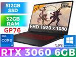 MSI Katana GF76 11UE RTX 3060 Gaming Laptop With 32GB RAM