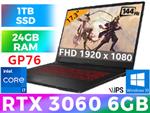 MSI Katana GF76 RTX 3060 Gaming Laptop With 24GB RAM & 1TB SSD
