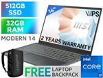 MSI Modern 14 11th Gen Core i7 Professional Laptop With 32GB RAM