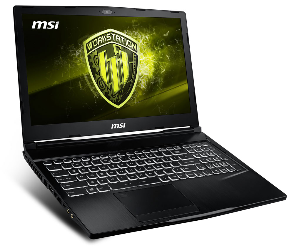 Buy MSI WE63 8SI 8th Gen Core i7 Workstation Laptop at Evetech.co.za